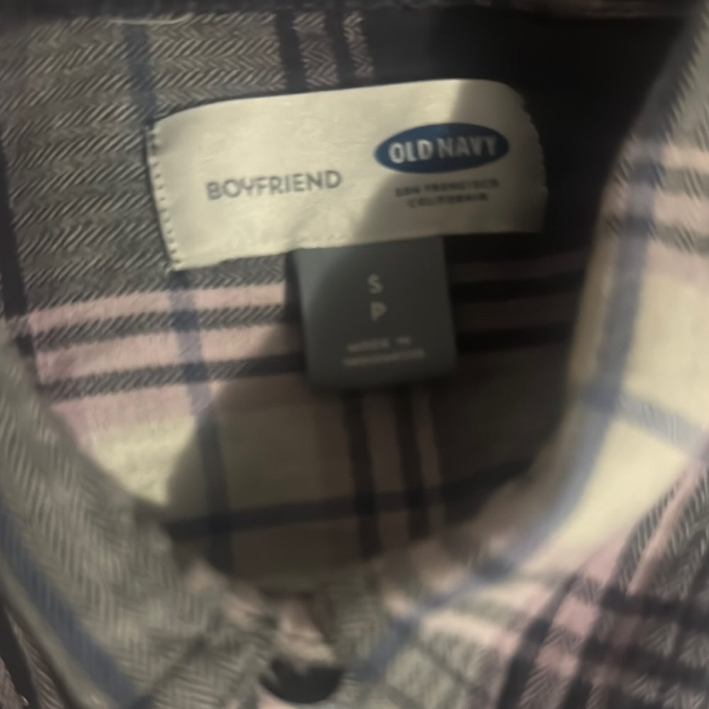 Old Navy Casual Button Down Shirt Pink and Blue